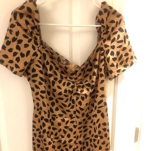 Forever 21 cheetah romper